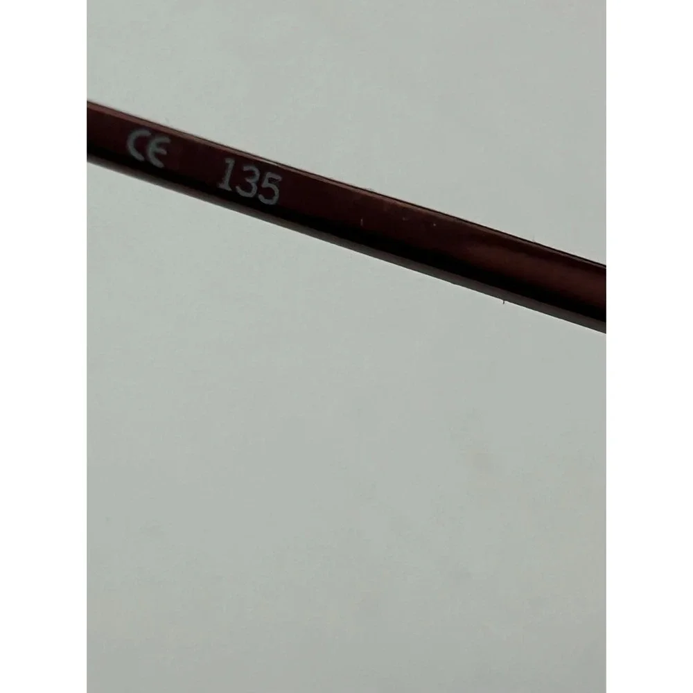 Coach 103 Caitlin Bordeaux Metal Oval Eyeglass Frames Only Signature Logo